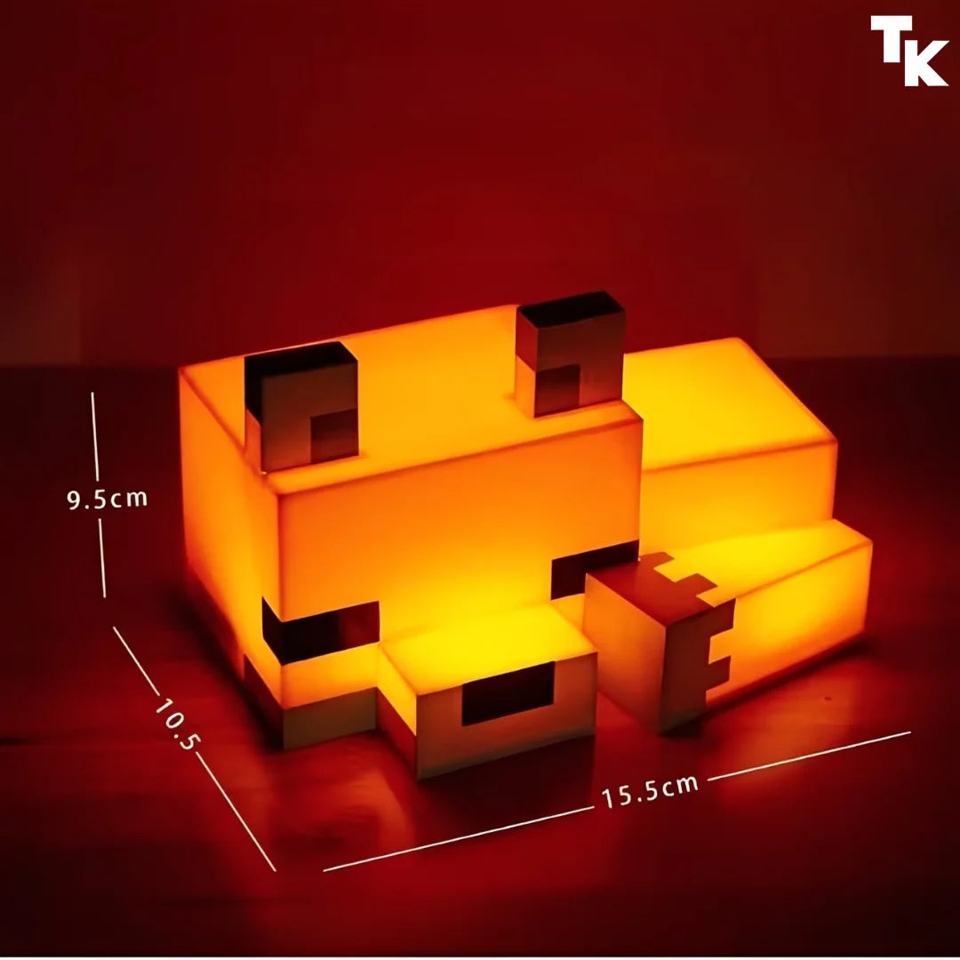 Outkai Luminária Raposa Minecraft