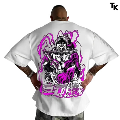 Outkai Camiseta Vintage Zoro