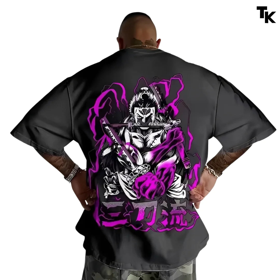 Outkai Camiseta Vintage Zoro