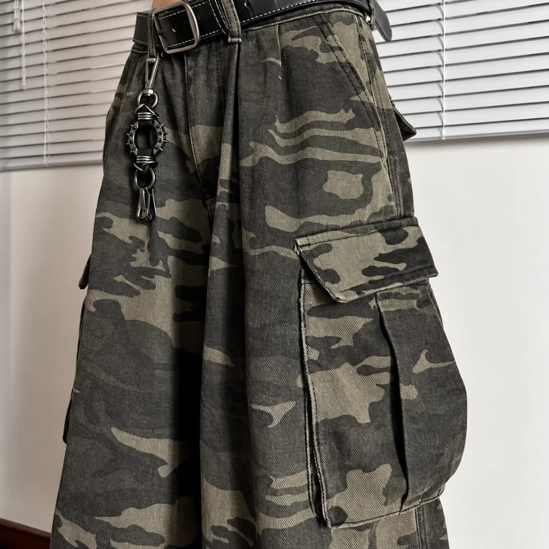 RAVEN Camo Wide Leg | OUTKAI