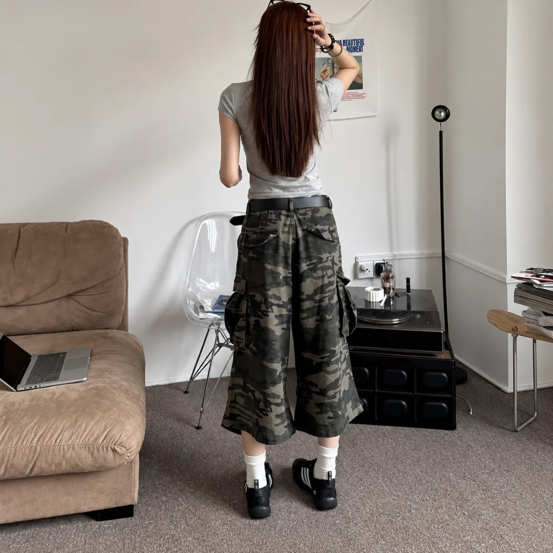 RAVEN Camo Wide Leg | OUTKAI