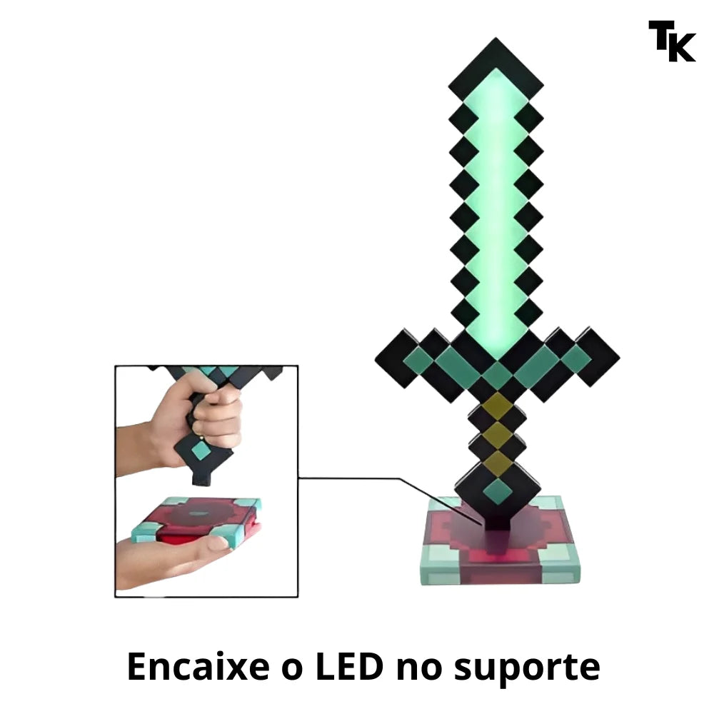 Espada Minecraft - LED