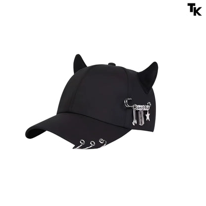 Outkai Boné Beiseball Com Chifres